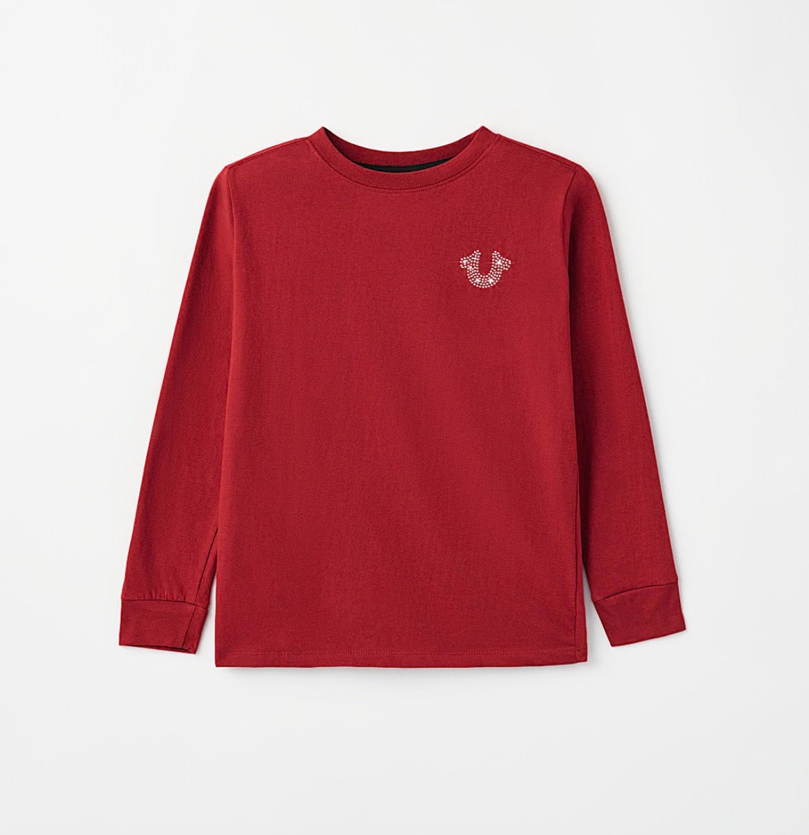 TRUE RELIGION Boys Studded Buddha Long Sleeve Tee