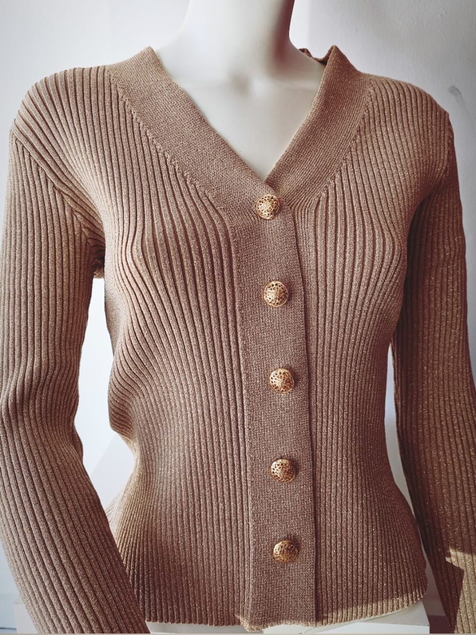 Long Sleeve Button Down Casual Top Shirt #1