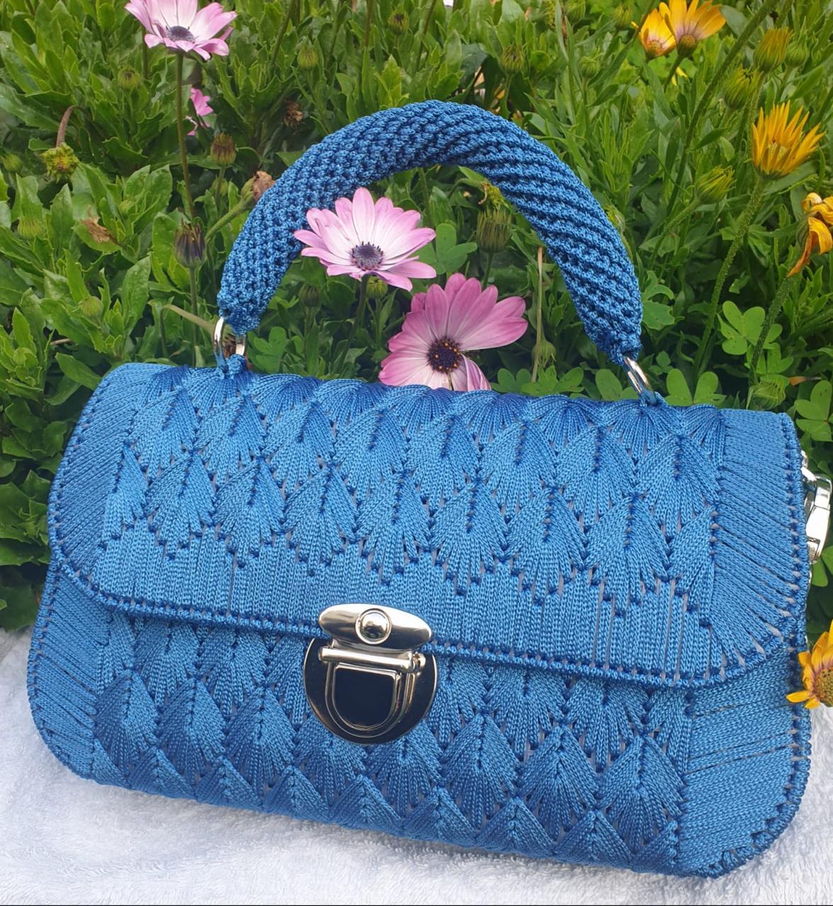 Macramé Top Handle Bag Model #4