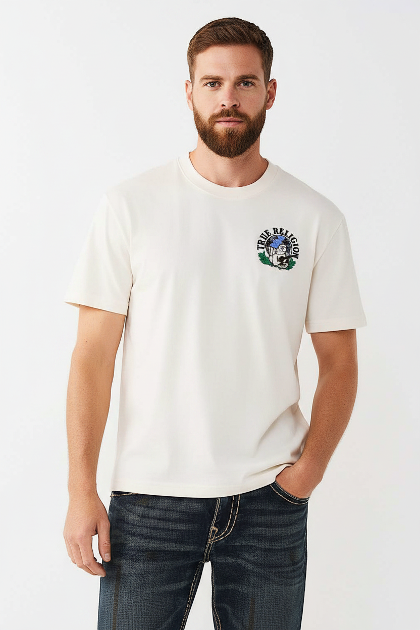 TRUE RELIGION Logo Earth Graphic Tee