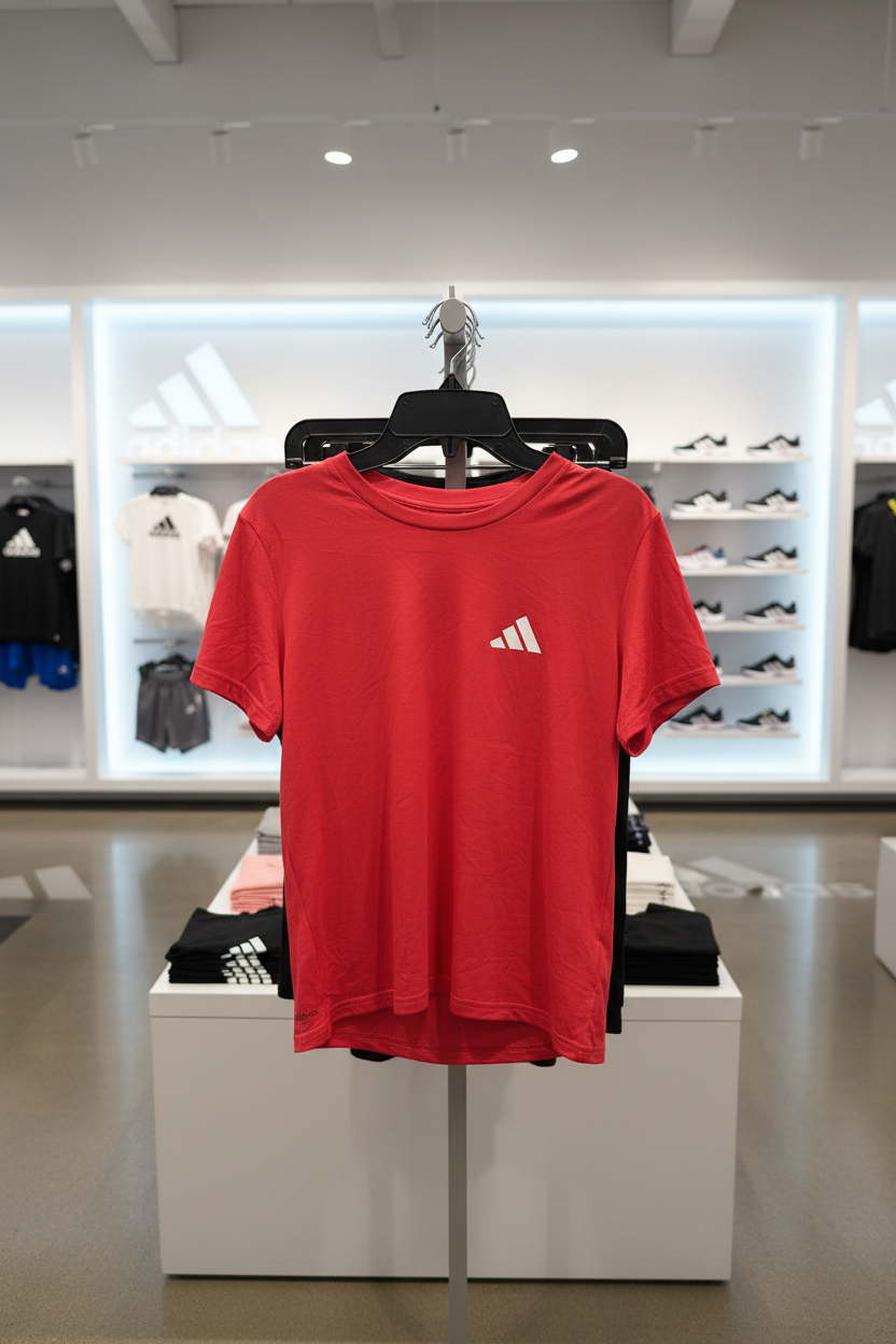 ADIDAS Women’s Red Logo T-Shirt