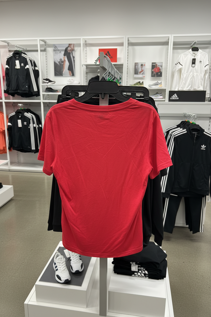 ADIDAS Women’s Red Logo T-Shirt