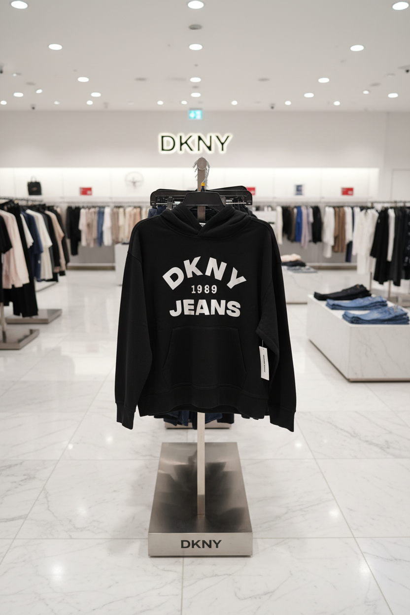 DKNY JEANS Women’s Logo Pullover Hoodie