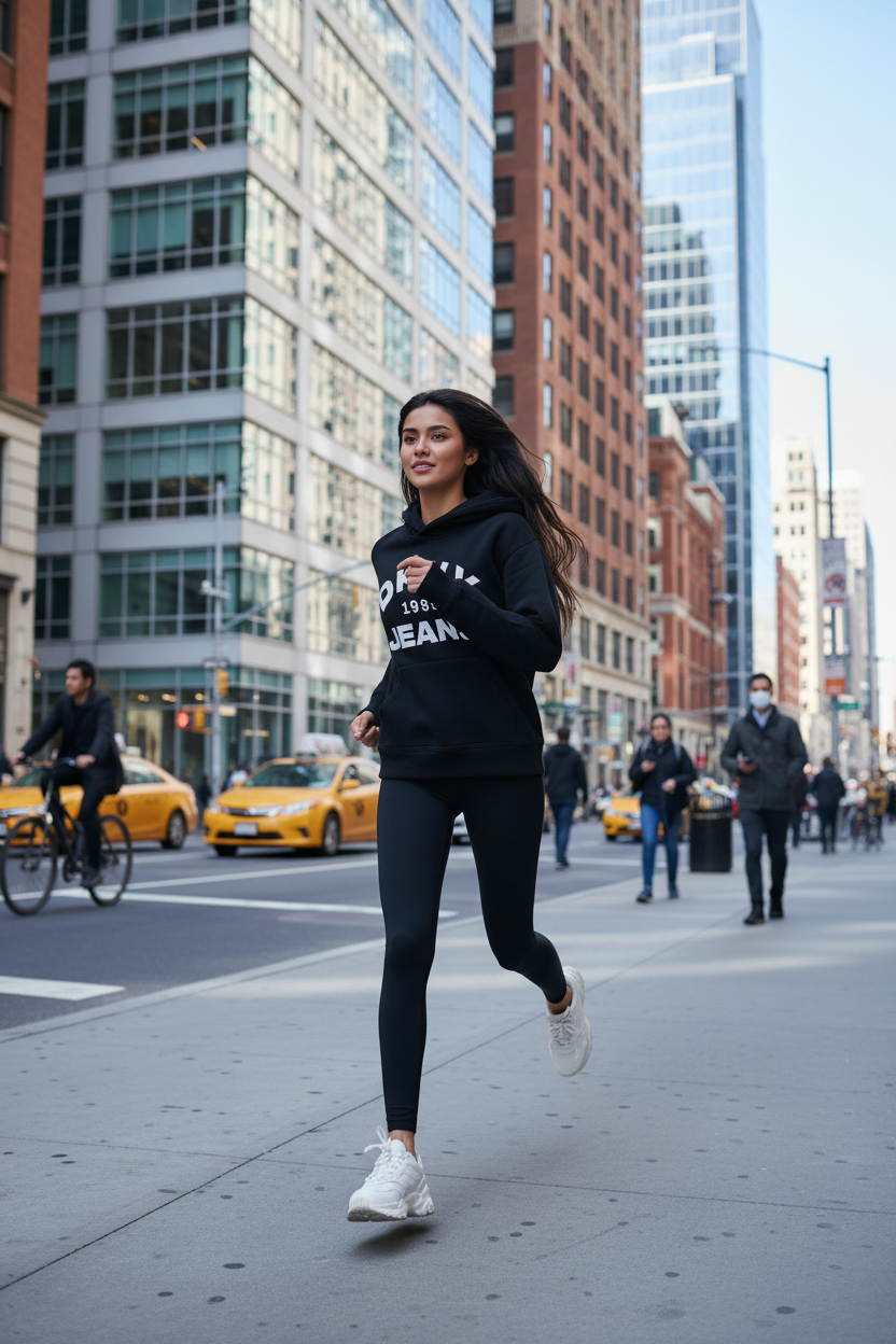 DKNY JEANS Women’s Logo Pullover Hoodie