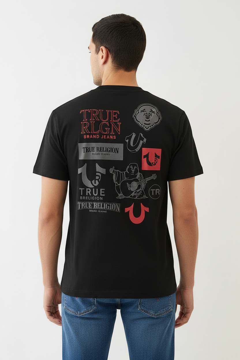 TRUE RELIGION Sticker Graphic Tee
