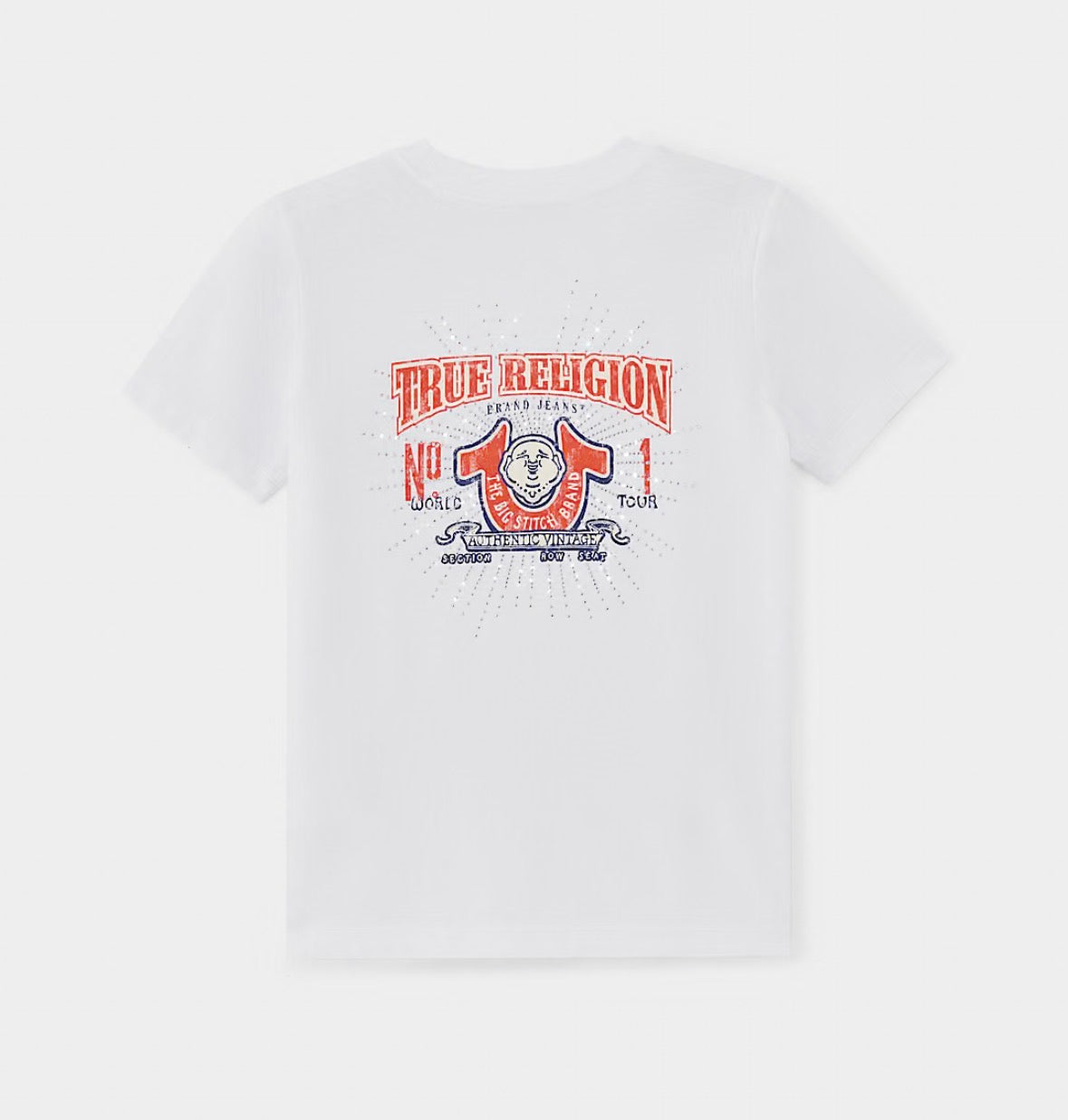 TRUE RELIGION Girls Crystal Vintage Logo Tee