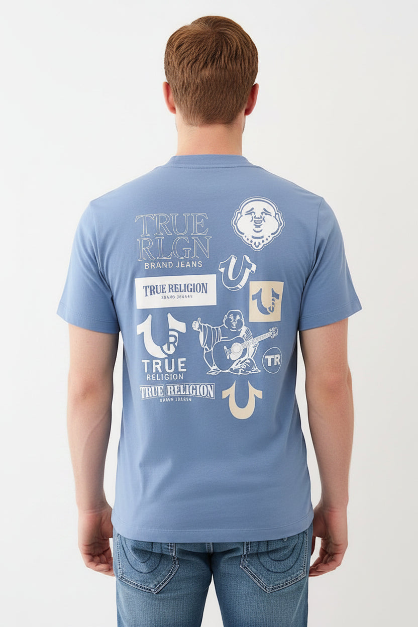 TRUE RELIGION Sticker Graphic Tee