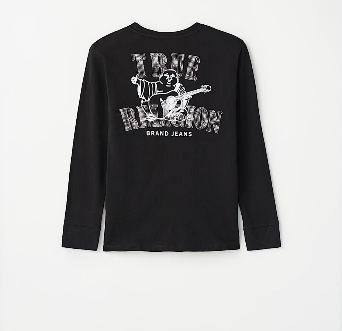 TRUE RELIGION Boys Studded Buddha Long Sleeve Tee
