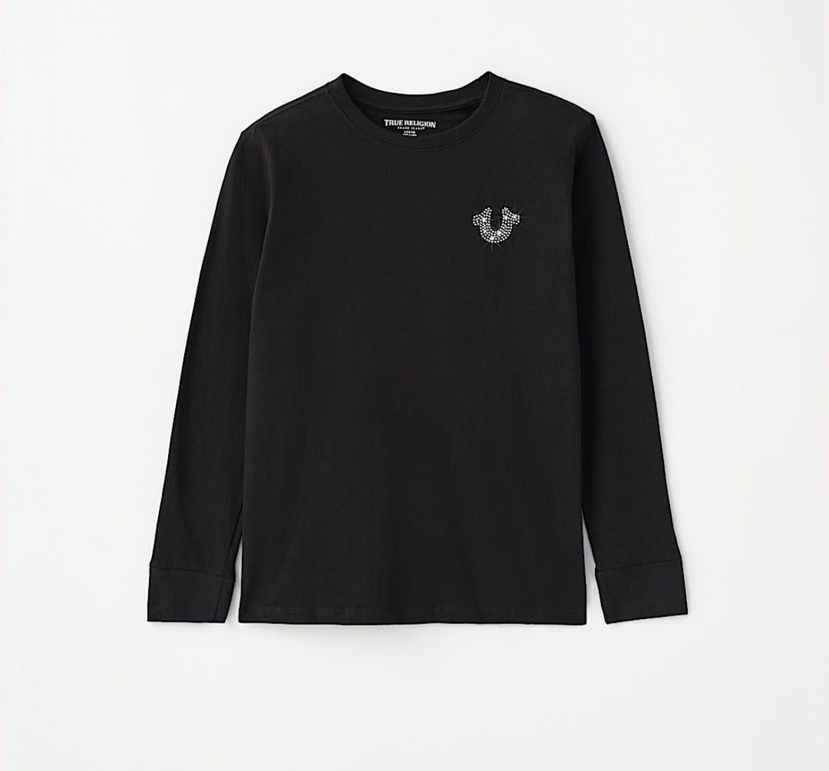 TRUE RELIGION Boys Studded Buddha Long Sleeve Tee