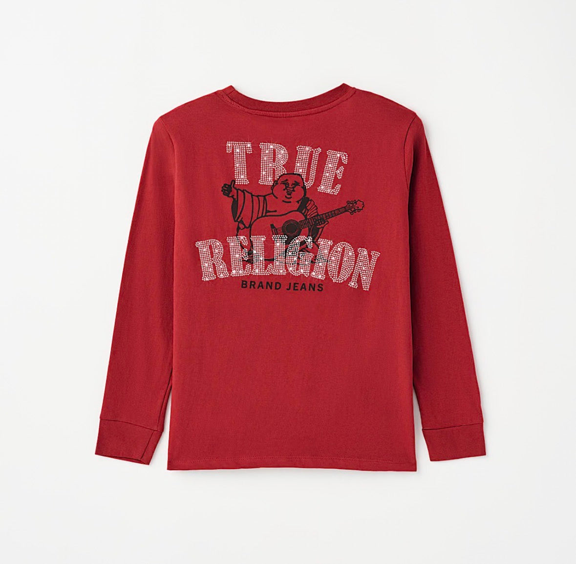 TRUE RELIGION Boys Studded Buddha Long Sleeve Tee