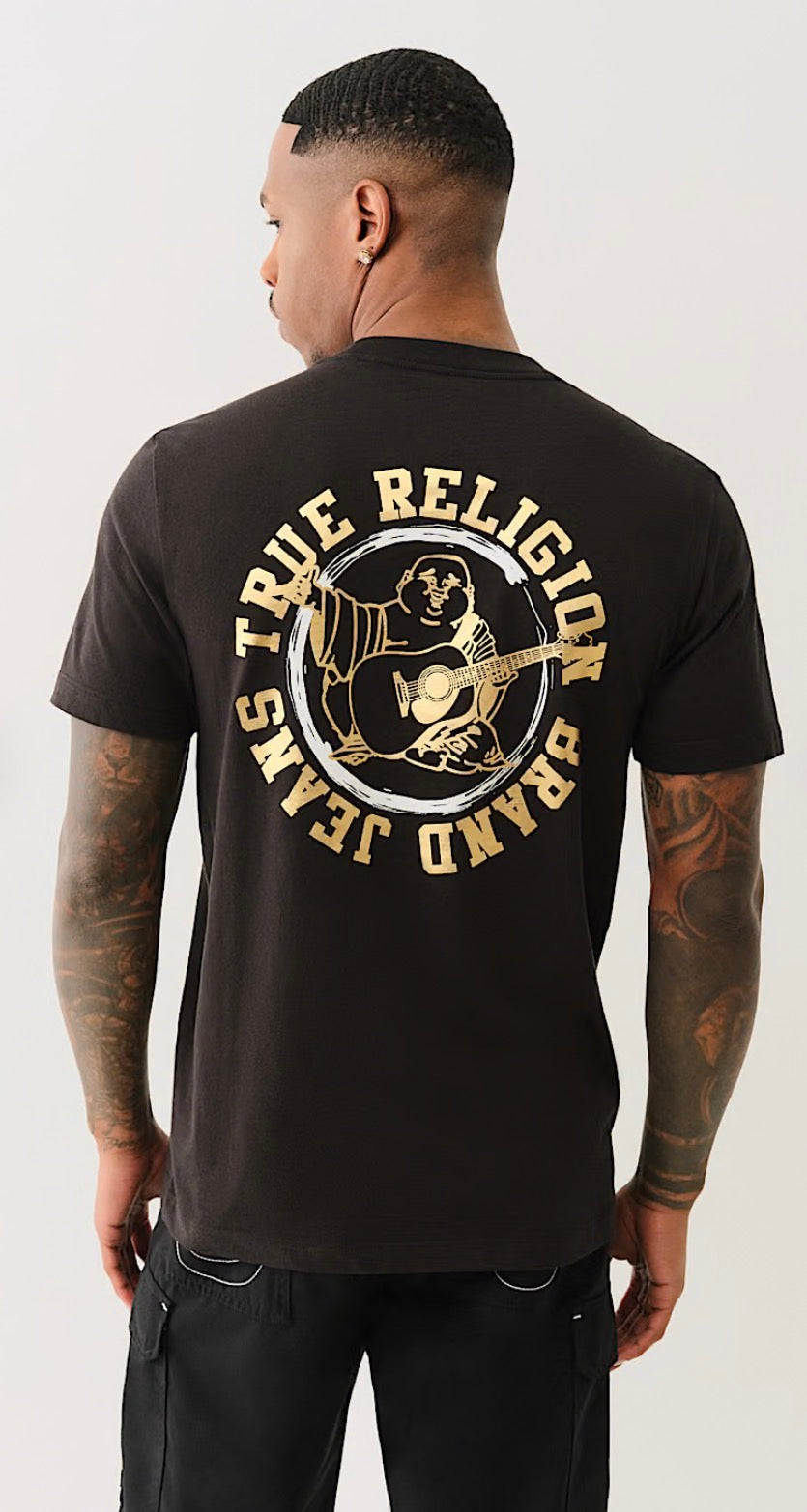 TRUE RELIGION Metallic True Logo Tee