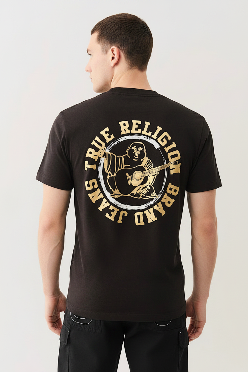 TRUE RELIGION Metallic True Logo Tee