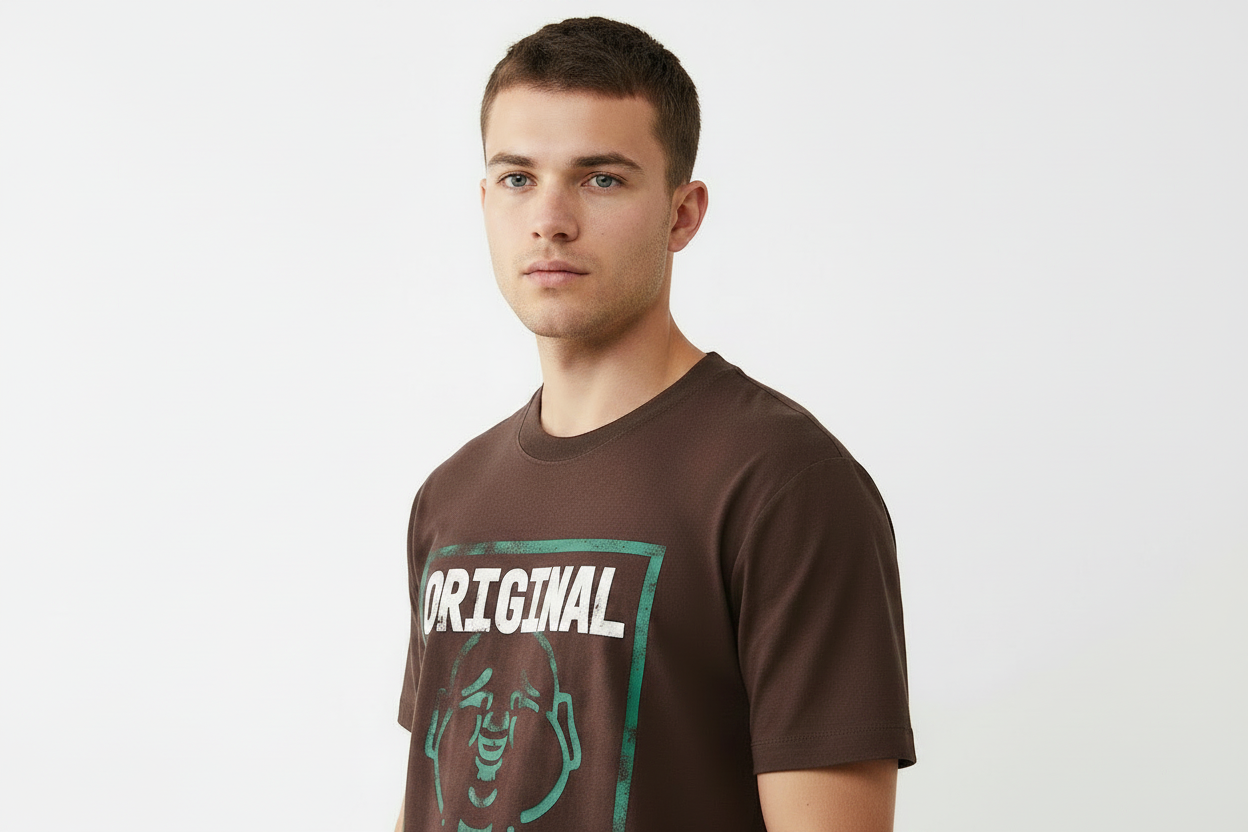 TRUE RELIGION Flocked Original Stitch Tee