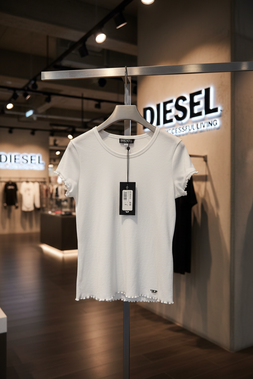 DIESEL T-Angie-Laces  Maglietta T-Shirt