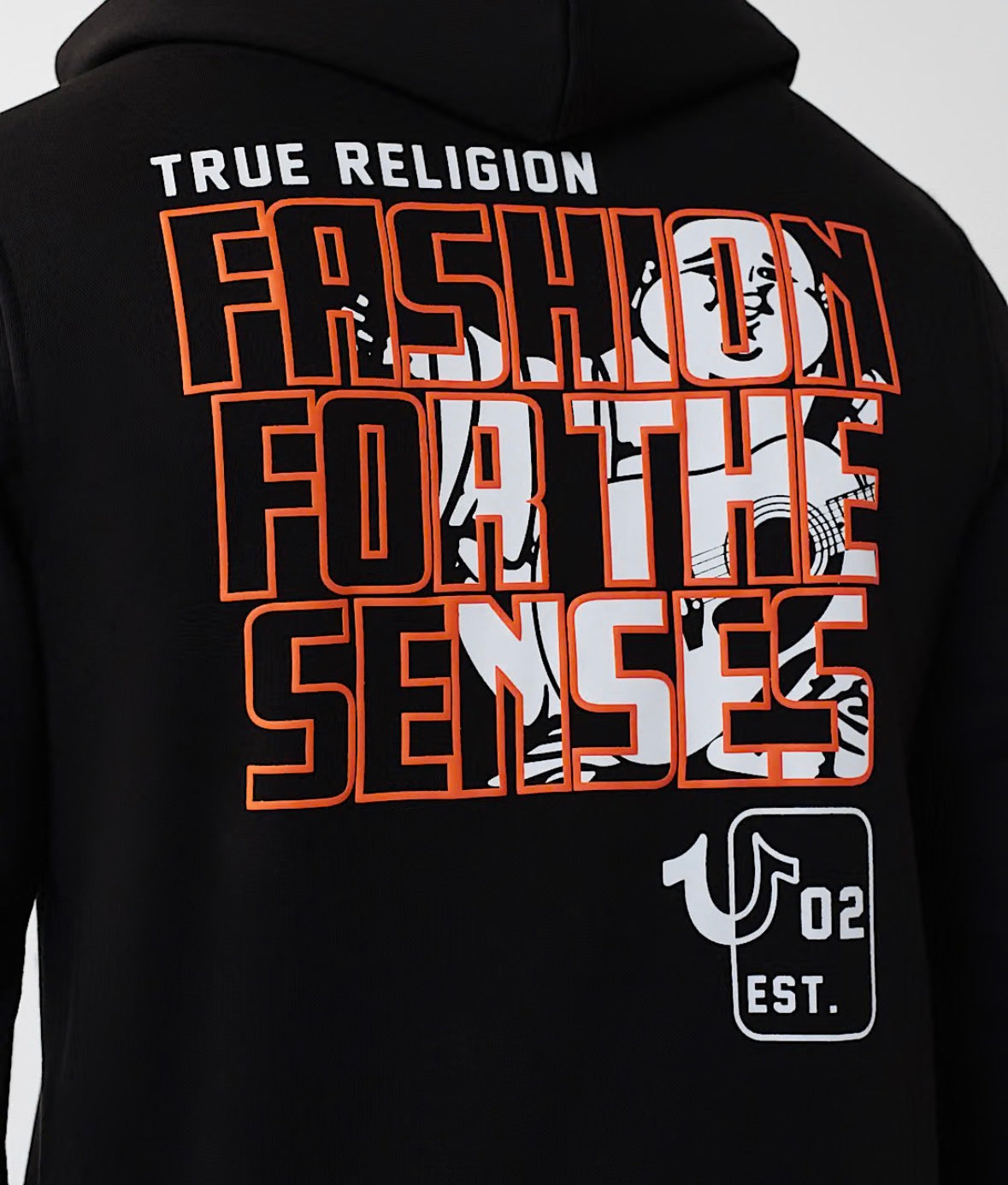 TRUE RELIGION Fashion Senses Logo Zip Hoodie