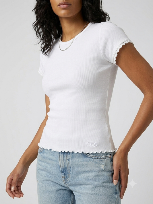DIESEL T-Angie-Laces  Maglietta T-Shirt