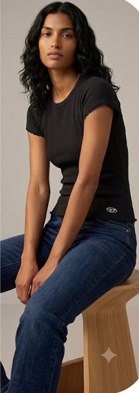 DIESEL T-Angie-Laces  Maglietta T-Shirt