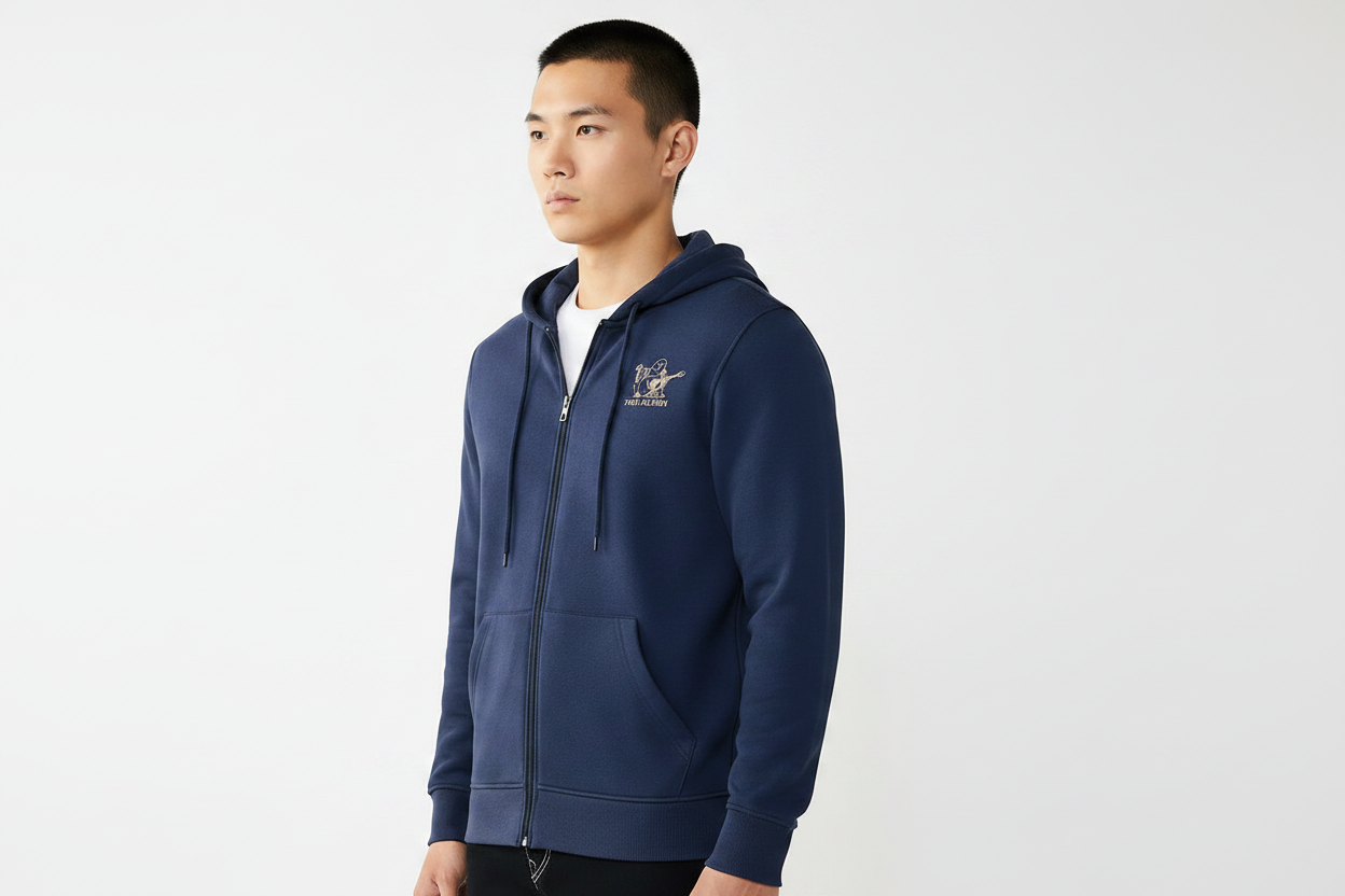 TRUE RELIGION Fashion Senses Logo Zip Hoodie