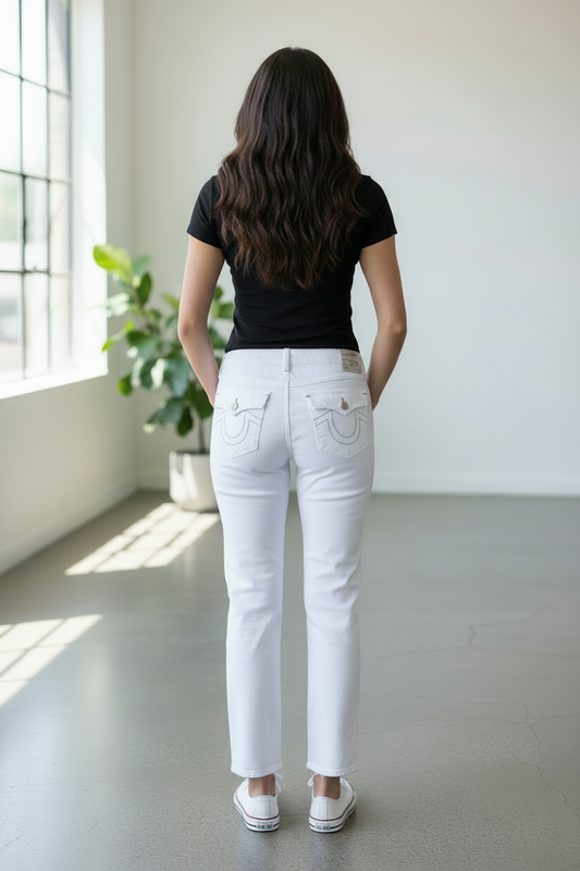 TRUE RELIGION WOMEN Jeans Billie SN Flap Straight