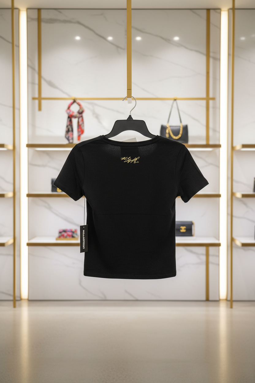 KARL LAGERFELD PARIS Women’s Crystal Paris Icons T-Shirt