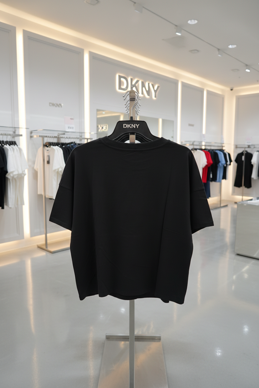 DKNY Women’s Silver Logo T-Shirt